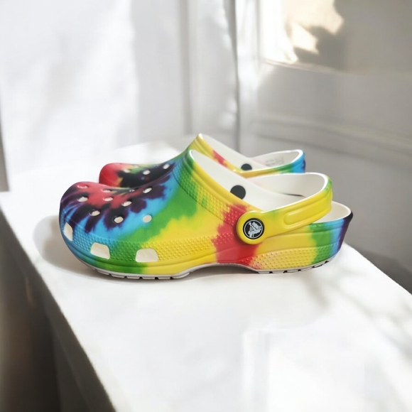 CROCS Shoes - Crocs Tie-Dye Clogs Women's 8